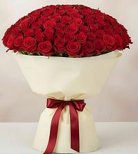 Букет 101 Красная роза Милано в Селижарово