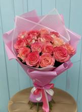 Букет 15 Розовых роз Равель #REPLACE_PRED# Селижарово