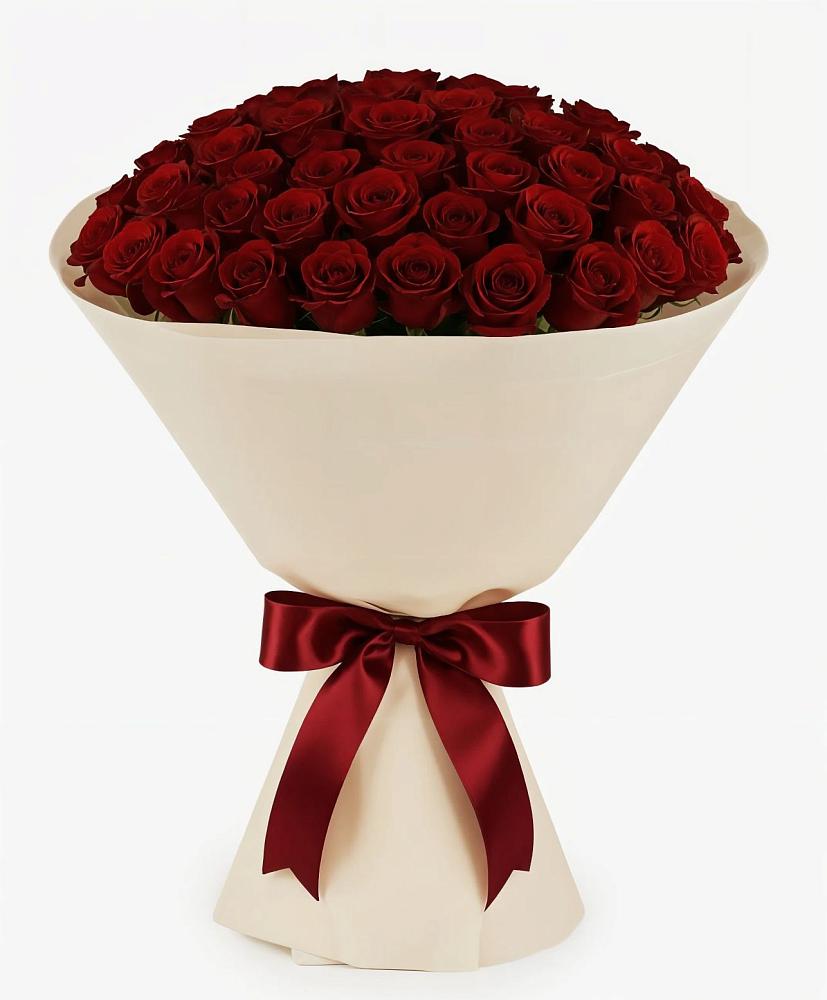 Букет 101 Бордовая роза Блэк Бакарра в Селижарово