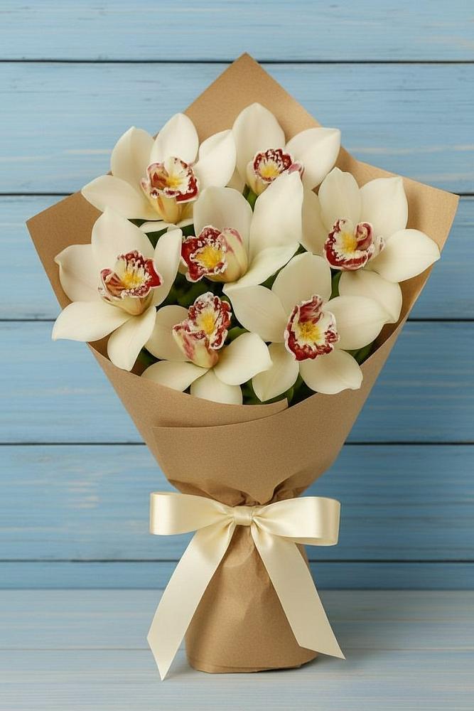 Букет цветов из: Орхидеи и Розы в Селижарово